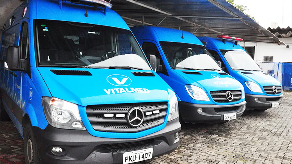 Frota de ambulâncias Vitalmed prontas para atendimento